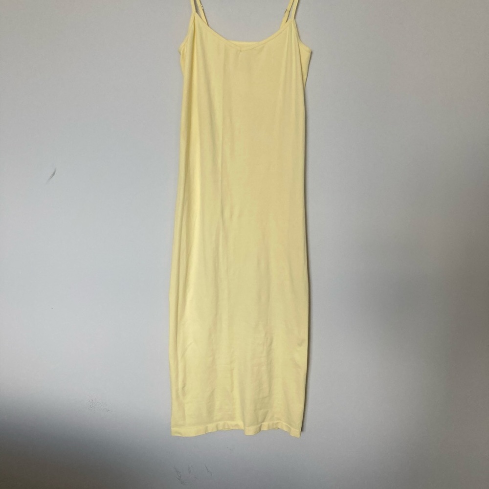 NWOT Free People Light Yellow Long Slip or Dress